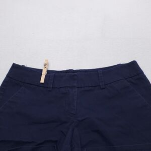 Mossimo Casual Button Zip Medium Wash Chino Short Shorts Womens Size 6 Blue